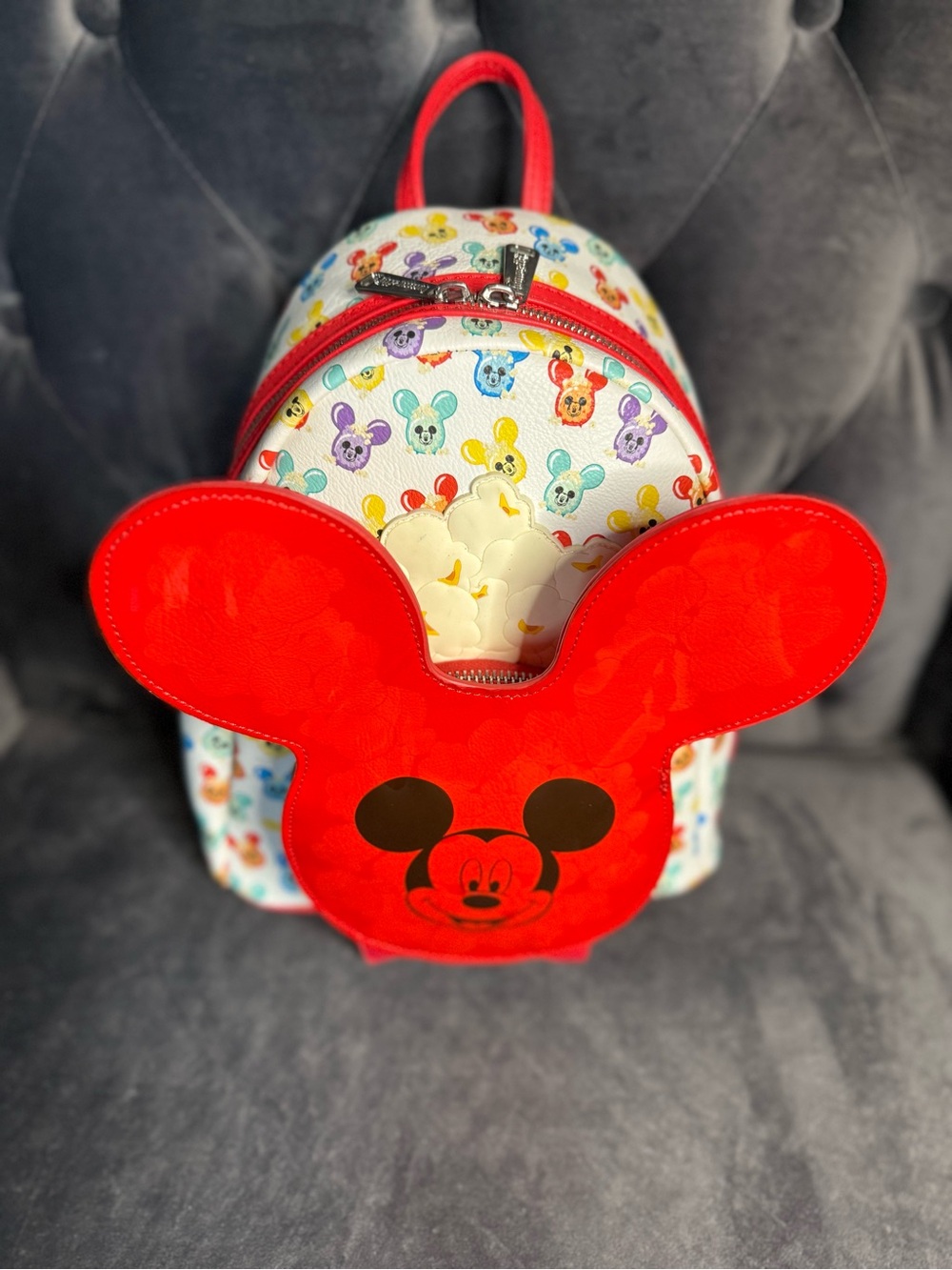 Loungefly Disney Parks Mickey Balloon Popcorn mini backpack (desired collectible - Picture 10 of 13